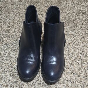 Easy Street Blue Ankle Boots 6.5 WIDE